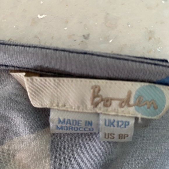 Boden Navy Floral Maxi Dress 8P - Picture 4 of 5